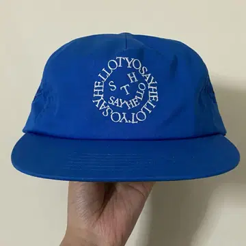 SAYHELLO 세이 헬로 파랑 블루 캡