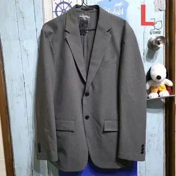 유니클로 감동 자켓 그레이 l
