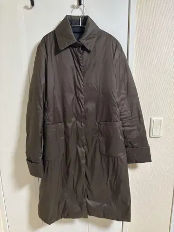 질샌더 브라운 롱 코트