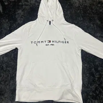 TOMMY HILFIGER 화이트 후드티 L 사이즈