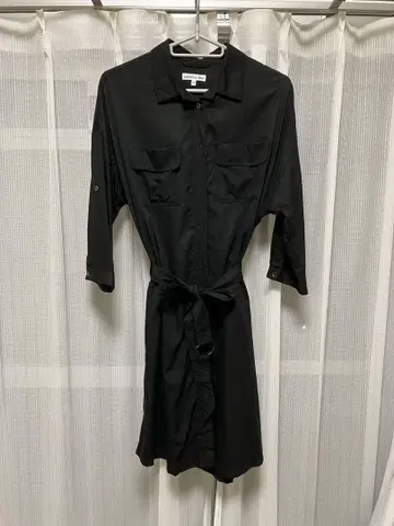 LACOSTE 블랙 셔츠 원피스 사이즈 40