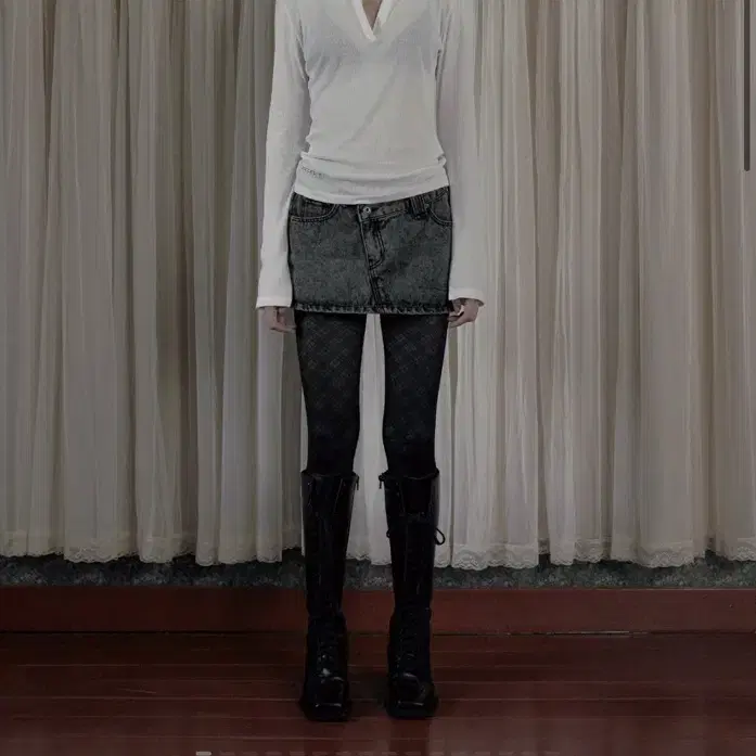 スカート BOHEMSEO bohemian seoul CROSSOVER SKIRT BOHEMIAN SEOUL | 보헤미안서울 (New) Bohemian Seoul CROSSOVER