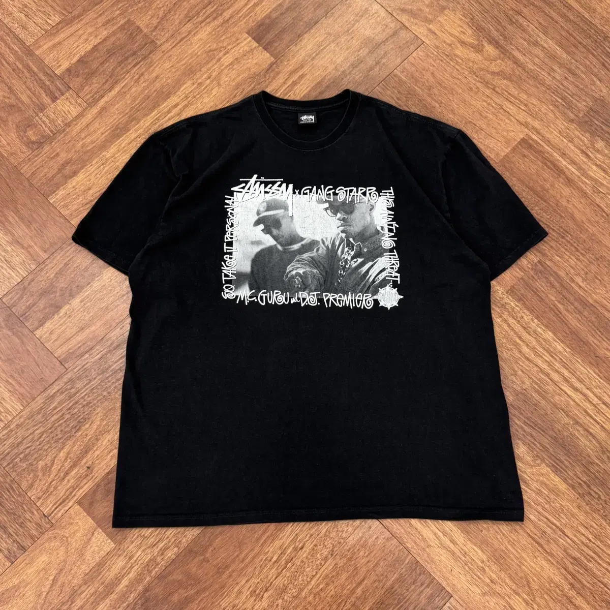 2XL Stussy x Gang Starr Take It Personal 22ss T-Shirt on