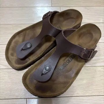 새상품급 BIRKENSTOCK Gizeh 버켄스탁 기제 37 브라운