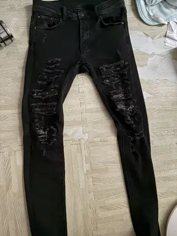 Mnml 스키니 데님 페이즐리 30