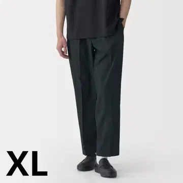 MUJI 무인양품 신사용 바람이 잘 통하는 턱 테이퍼드 팬츠