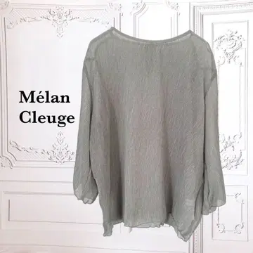 [Melan Cleuge] 블라우스 티셔츠 [F] 그린 계열 시어
