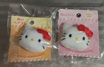 산리오  봉제 배지 봉제 머리끈 헬로키티
