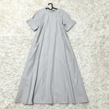 띠어리 럭스 롱 원피스 DRY OXFORD APRI 블루 38