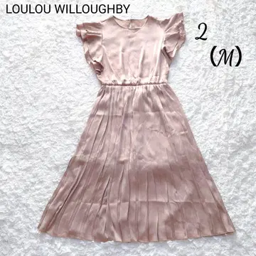 Loulou Willoughby 플리츠 원피스 프릴 포멀