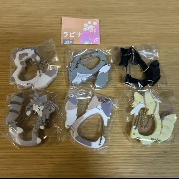 꼬리를 흔들며 냥코 카라비너 전 6종 세트