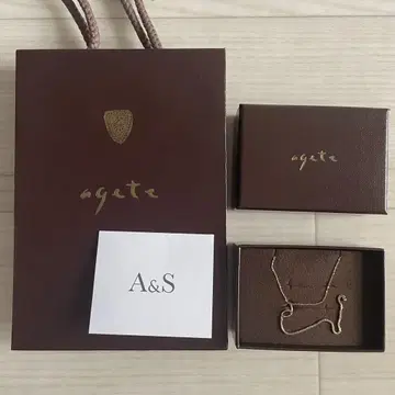 아 gate 목걸이 참 K10 Y자 참 agete