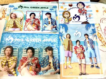 Mrs. GREEN APPLE 로손 콜라보 4장 세트 비주얼 시트