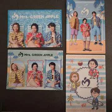 Mrs. GREEN APPLE 비주얼 시트 4장
