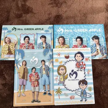 Mrs. GREEN APPLE 비주얼 시트 전 4종 총 4장 세트 컴프