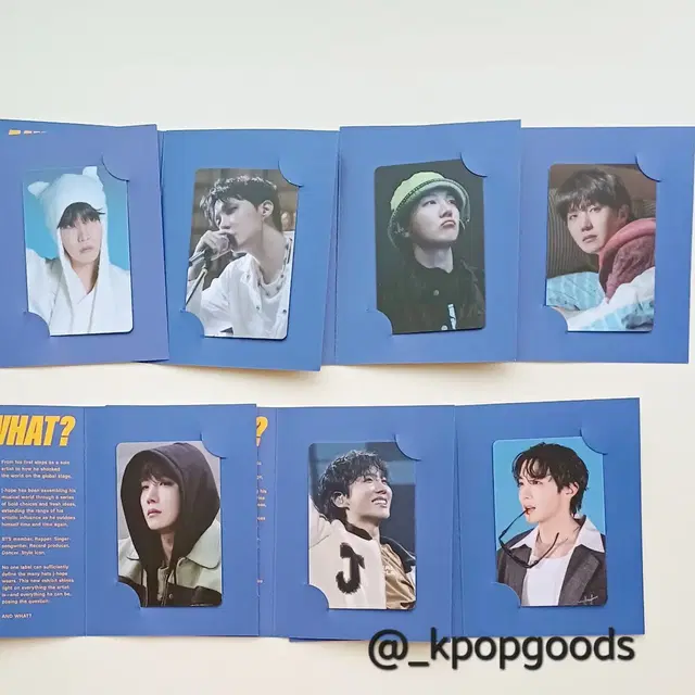 BTS방탄 제이홉 앤왓 전시회 입장포카 B타입 세트