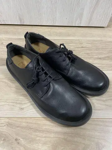새상품급 캠퍼 CAMPER WALDEN 더비 신발 블랙 천연 가죽