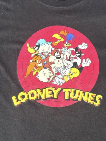 LOONEY TUNES 블랙 티셔츠 L