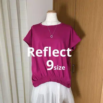 새상품급 리플렉트 9호 세탁 가능 셔링 포인트 풀오버 티셔츠