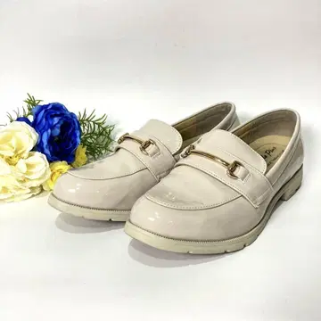 Style Plus 비트 로퍼 에나멜 베이지 23.5cm