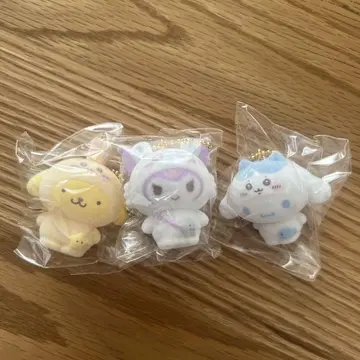 산리오 치이카와 (먼작귀) 시크릿 플로키 마스코트 참 3개 세트