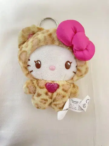 헬로키티 갸루 곰 레오파드 무늬 키링 정품 공식