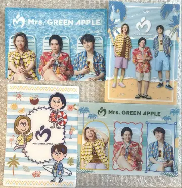 Mrs. GREEN APPLE 로손 비주얼 시트 4매 세트