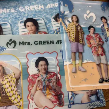 최저가 오늘 발송 미세스 Mrs. GREEN APPLE 비주얼 시트 3종