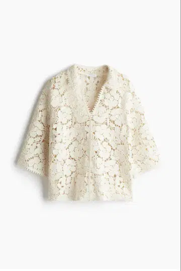 H&M 레이스 상의
