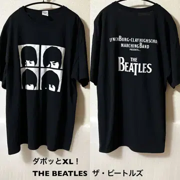 XL 사이즈! THE BEATLES 비틀즈 구제 의류 반팔 티셔츠 블랙