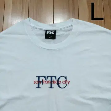 FTC 티셔츠 San Francisco City 자수 로고 L 화이트