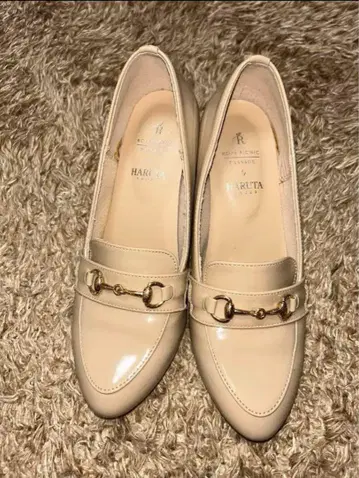 로페피크닉 파사주 베이지 로퍼 23.5cm