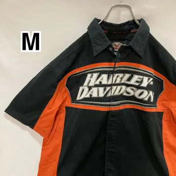 HARLEY-DAVIDSON 빈티지 셔츠 양면 자수 M 사이즈