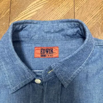 EDWIN 에드윈 L 503 샴브레이 데님 셔츠