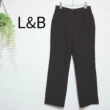 L&B 블랙 캐주얼 팬츠