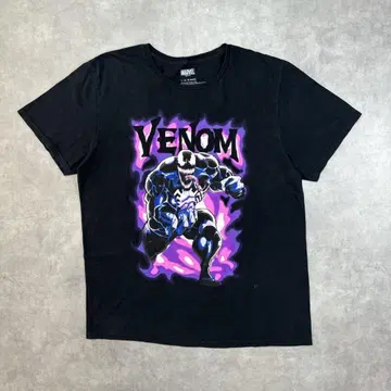 마블 베놈 블랙 티셔츠 L 사이즈 MARVEL VENOM
