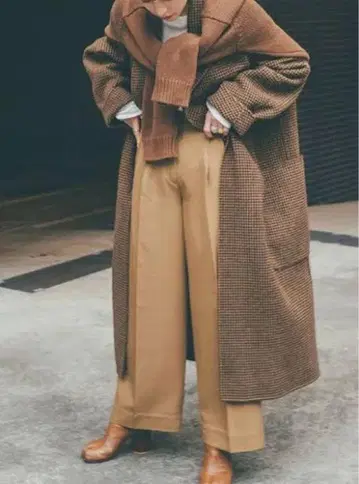 todayful 체크 코트