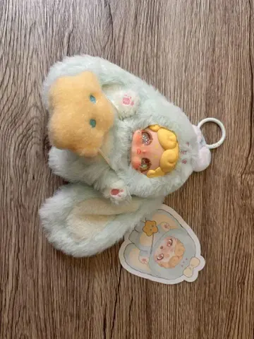 잘 자요 토끼 블루 오일 눈