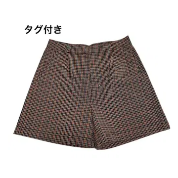 택 포함 louren 체크 숏팬츠 하프 팬츠