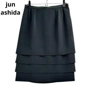 새상품급 jun ashida 스커트 레이어드 11호 블랙 b5f007