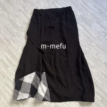 센소유니코 m-mefu 플레어 롱 스커트 40 L 블랙