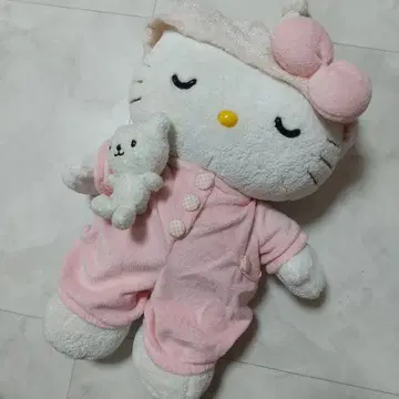 헬로키티 잘 자요 인형 곰 파자마 봉제 인형