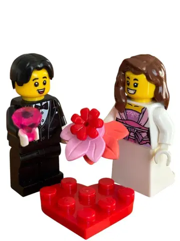 레고 LEGO 결혼식 브라이덜 신랑 신부 미니피겨 2개+아이템 세트