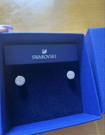SWAROVSKI 핑크 골드 귀걸이 새상품급