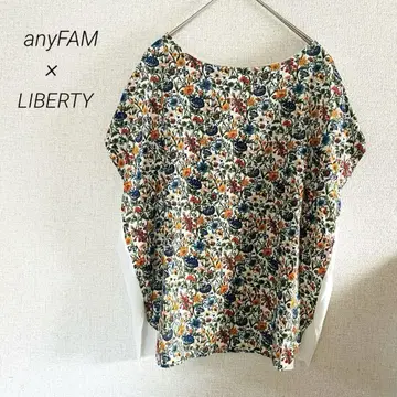 anyFAM LIBERTY 리버티 꽃무늬 컷소 티셔츠 반팔