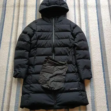 <>몽벨 롱 다운 코트 블랙