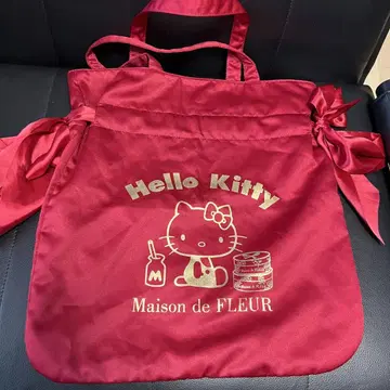 Maison de FLEUR 헬로키티 토트백 빨간색