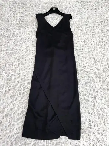 론 헤르만 새상품 시착만 한 백 크로스 트리아세테이트 혼방 원피스 블랙