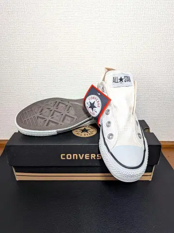 새상품 컨버스 올스타 SLIP III OX 슬립온 23cm 화이트
