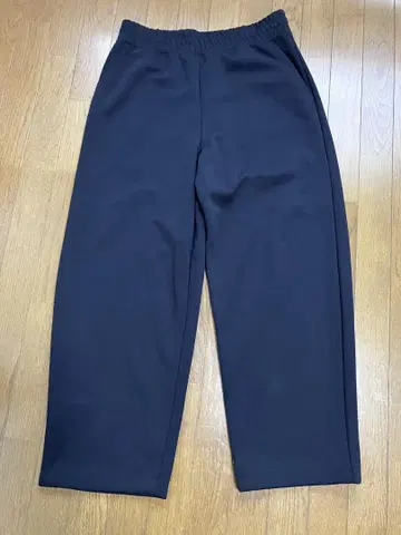 UNIQLO C 스웨트 와이드 팬츠 L 사이즈 블랙
